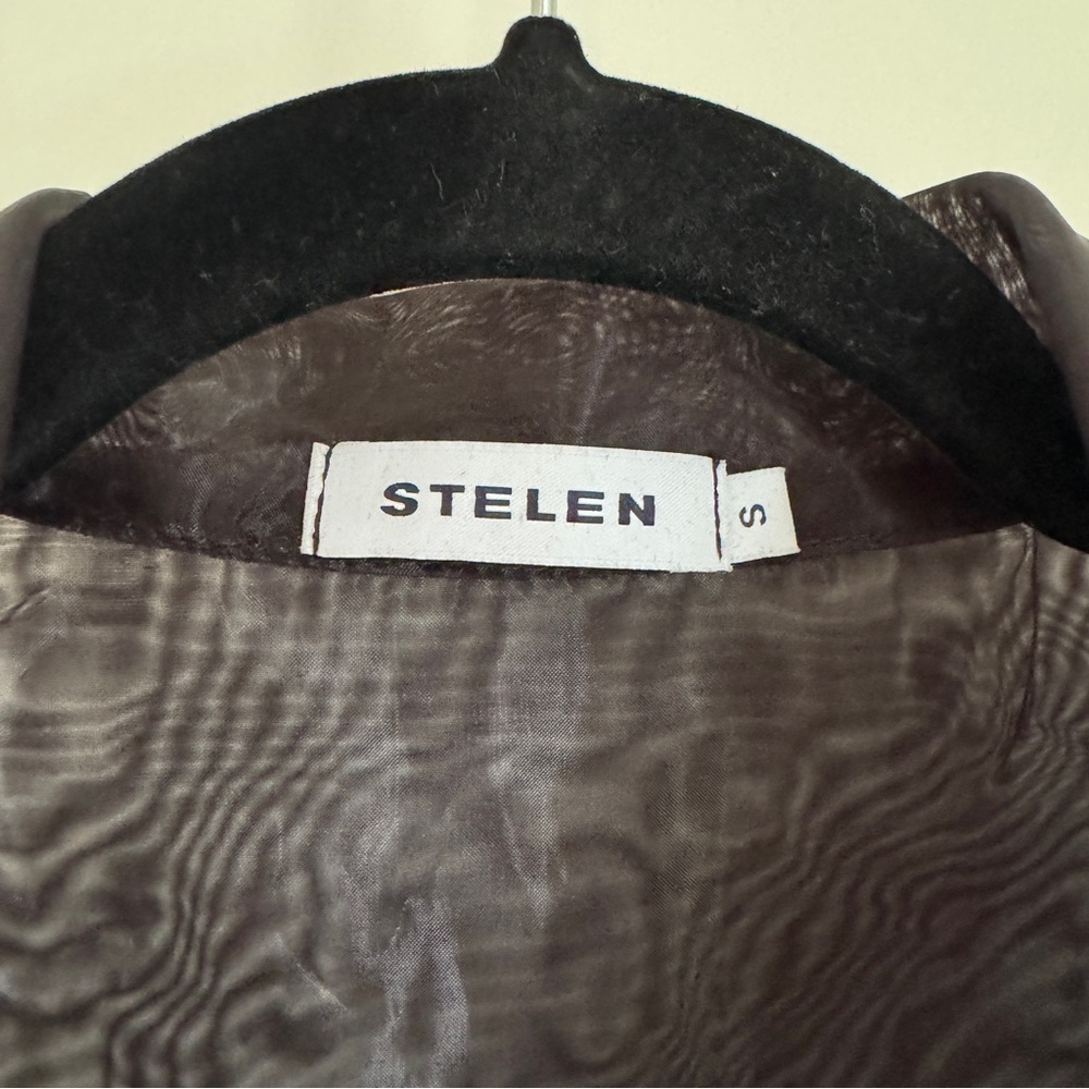 Black Sheer Button Down Blouse - image 3